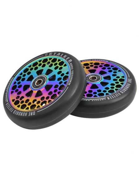OATH Roues Stalker 115 x 28 mm Silver (Paire) 