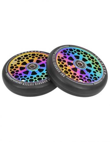 OATH Roues Stalker 115 x 28 mm Silver (Paire) 