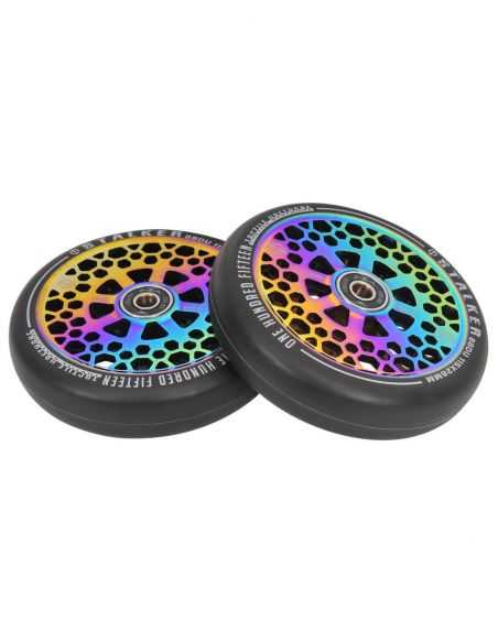 OATH Roues Stalker 115 x 28 mm Silver (Paire) 