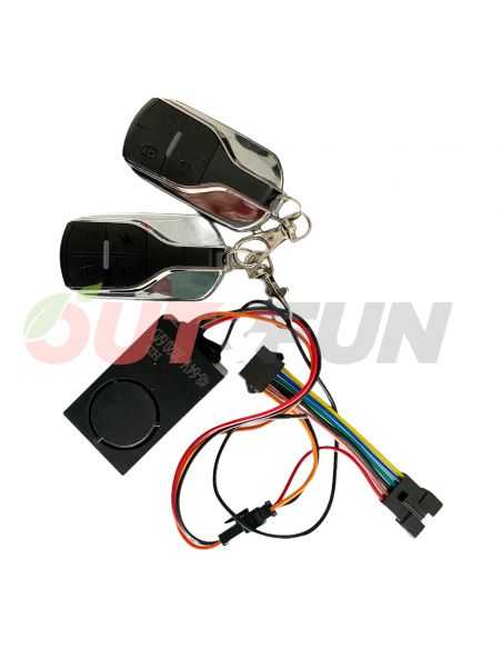 Système d'alarme et d'immobilisation pour trottinette électrique - INTERNE