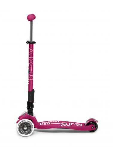MAXI MICRO Deluxe Trottinette PLIABLE Baie Rouge Led