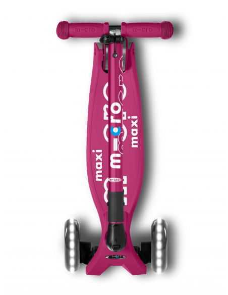 MAXI MICRO Deluxe Trottinette PLIABLE Baie Rouge Led