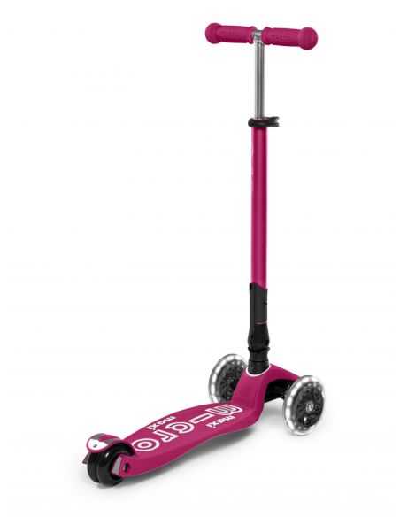MAXI MICRO Deluxe Trottinette PLIABLE Baie Rouge Led