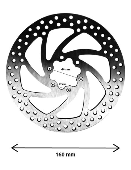 Disque de Frein 160 MM Largeur 2.8mm Entraxe 44mm