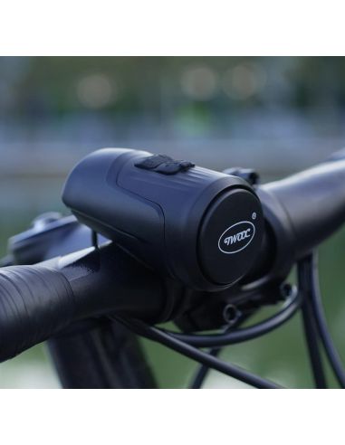 Klaxon avec Alarme Antivol, 125dB, Rechargeable électrique étanche IPX5 pour Trottinette