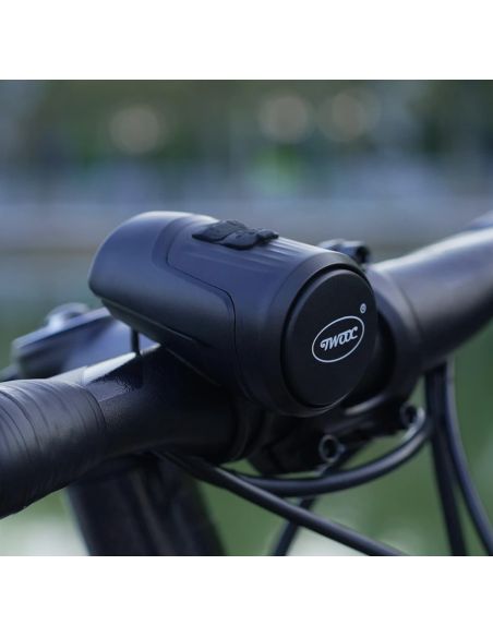 Klaxon avec Alarme Antivol, 125dB, Rechargeable électrique étanche IPX5 pour Trottinette