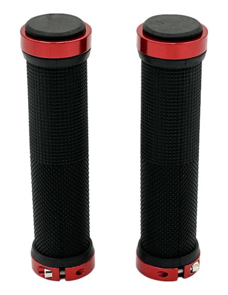 Poignées Silicone embouts rouge