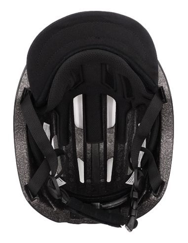 Casque velo / trottinette noir avec LED et telecommande guidon