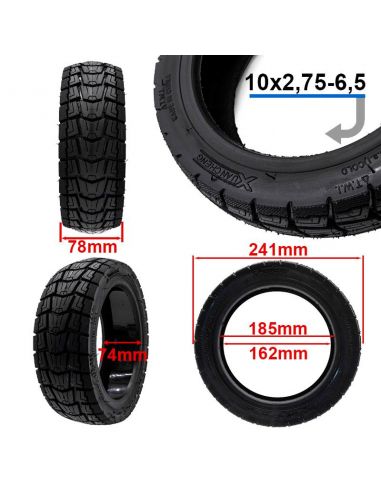 Pneu TUBELESS avec Gel 10x2 75-6,5 Offroad