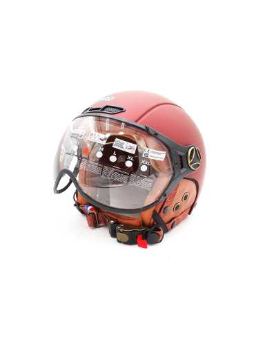 Casque JET FRV bordeaux mat 
