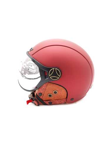 Casque JET FRV bordeaux mat 