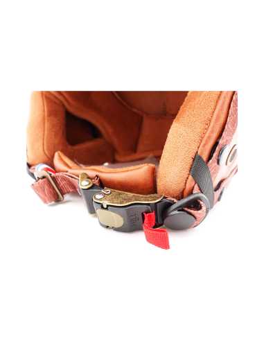 Casque JET FRV bordeaux mat 