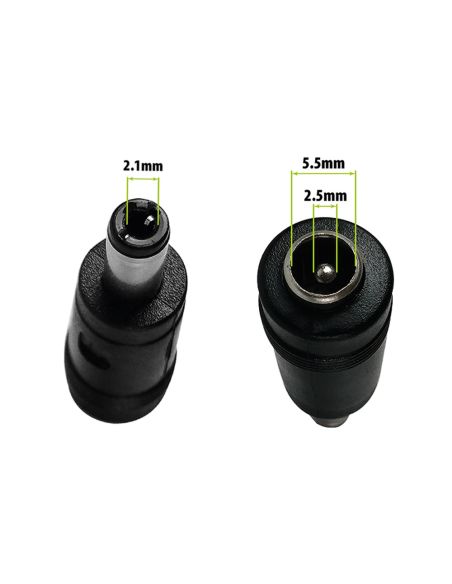 Embout adaptateur chargeur DC 5.5-2.5 pour passer en 2.1