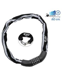 Antivol à chaîne avec code 5 chiffres