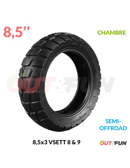 Pneu GONFLABLE 8,5x3.0 Semi Offroad Vsett 8 & 9