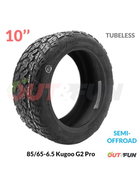 Pneu TUBELESS Kugoo 85/65-6.5 Semi-Offroad G Booster/G2 Pro 