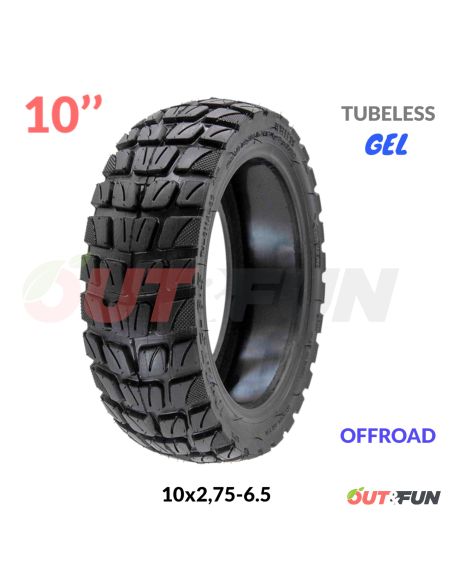 Pneu TUBELESS 10x2,75-6.5 Offroad Gel anti-crevaison