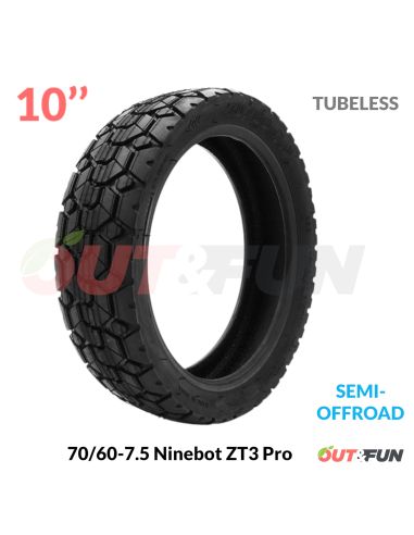 Pneu TUBELESS 70/60-7.5 Semi-Offroad Ninebot ZT3 Pro
