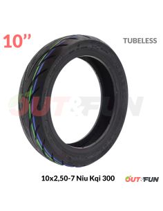 Pneu TUBELESS 10x2,50-7 Niu Kqi 300 