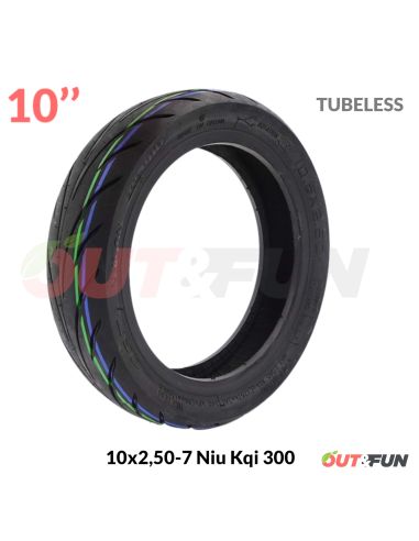 Pneu TUBELESS 10x2,50-7 Niu Kqi 300 