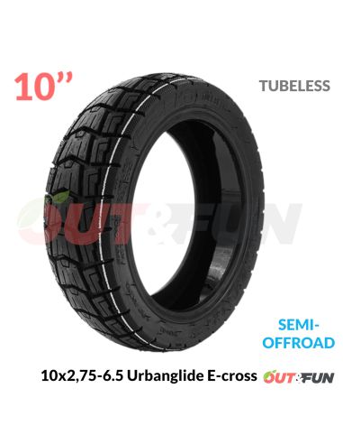 Pneu TUBELESS 10x2,75-6.5 Offroad Gel anti-crevaison Urbanglide E-cross Smartgyro Rockway