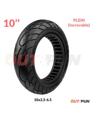 Pneu PLEIN increvable10x2.50-6.5 -44mm