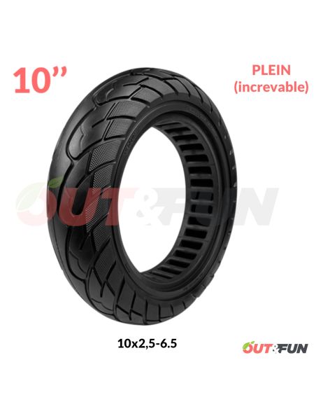 Pneu PLEIN increvable10x2.50-6.5 -44mm