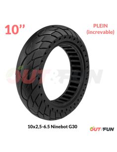 Pneu PLEIN increvable 10x2,50-6.5 Ninebot G30