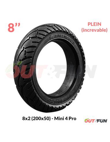 Pneu PLEIN increvable 8x2/200X50 Speedway Mini Pro