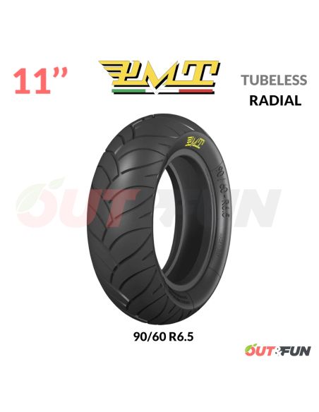 Pneu TUBELESS PMT 90/60 R6.5” B STRADALE