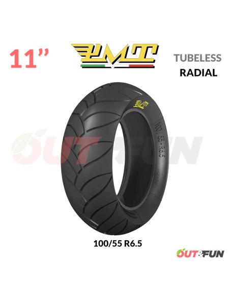 Pneu TUBELESS PMT 100/55 R6.5” B STRADALE
