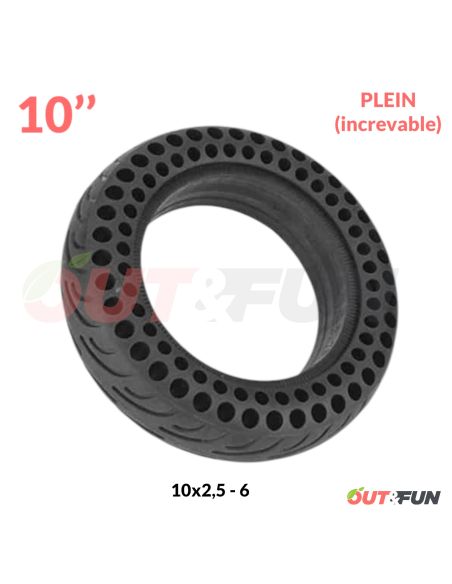 Pneu PLEIN increvable 10x2,50