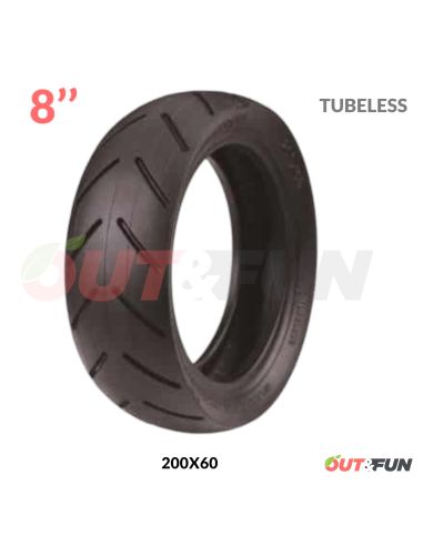 Pneu TUBELESS 200x60 8 pouces