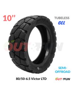 Pneu TUBELESS 80/50-6.5 OFFROAD VICTOR 2025 Gel Anti-crevaison