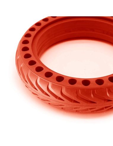 Pneu PLEIN increvable XIAOMI M365 Rouge