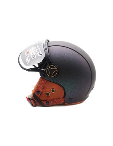 Casque JET FRV Vert Mat Caméléon
