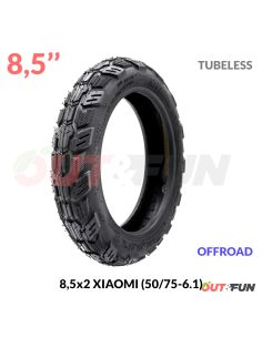 Pneu TUBELESS 8,5x2-6.1 Xiaomi M365 OFFROAD
