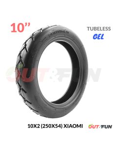Pneu TUBELESS 10x2 250x54 Xiaomi Scooter4 Gel Anti Crevaison
