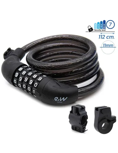 Antivol câble avec code -110 cm cat 7