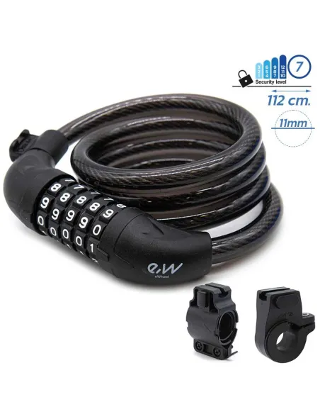 Antivol câble avec code -110 cm cat 7