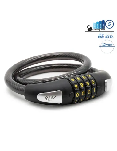 Antivol câble avec code-65 cm cat 5