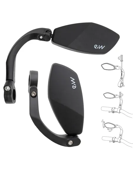 Rétroviseur Gauche pliable fixation sur guidon