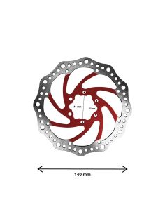 Disque de frein R6 140mm entraxe 44mm 