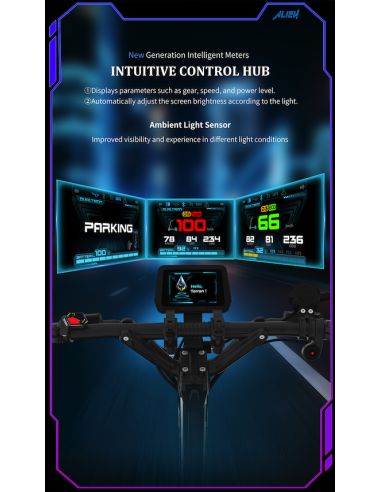 DUALTRON SONIC ALIEN 2025 – 72V 40Ah • Contrôleur Tenzon • ABS/EBS • GPS • Turbo Trottinette électrique Dualtron - Minimotors