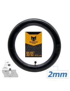 Chambre à air premium 90/65-6.5 TR87 2.0mm 11 pouces Valve 90x90° Black Kat