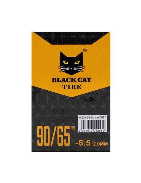 Chambre à air premium 90/65-6.5 TR87 2.0mm 11 pouces Valve 90x90° Black Kat
