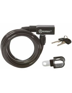  Antivol AUVRAY spirale à clé "URBA" D8 L150 avec support AUVRAY
