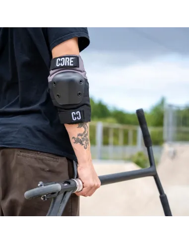 CORE Pro coudières (protège-coudes) Noir/Gris CORE