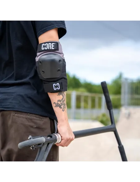 CORE Pro coudières (protège-coudes) Noir/Gris CORE