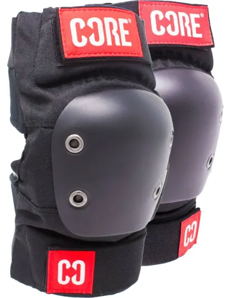 CORE Pro coudières (protège-coudes) Noir/Rouge CORE